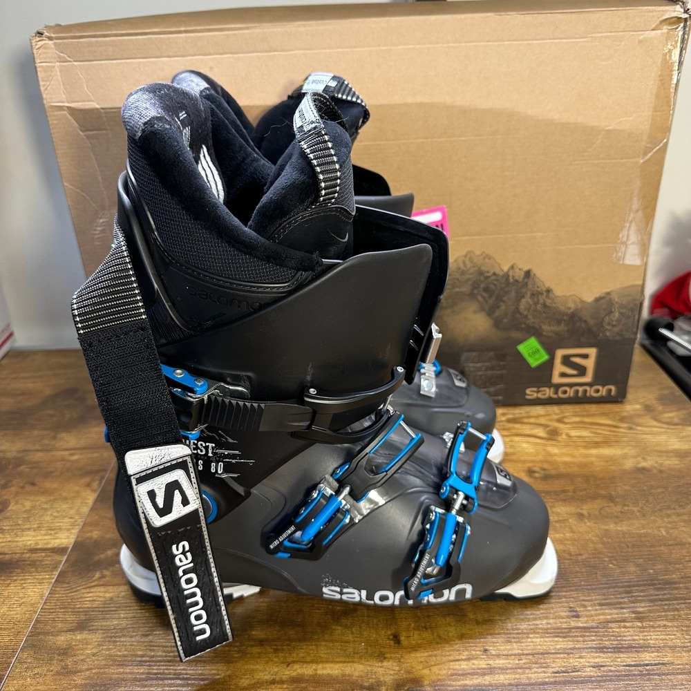 Salomon Quest Access 80 Mens Ski Boots Black Blue Size 28.5 328mm